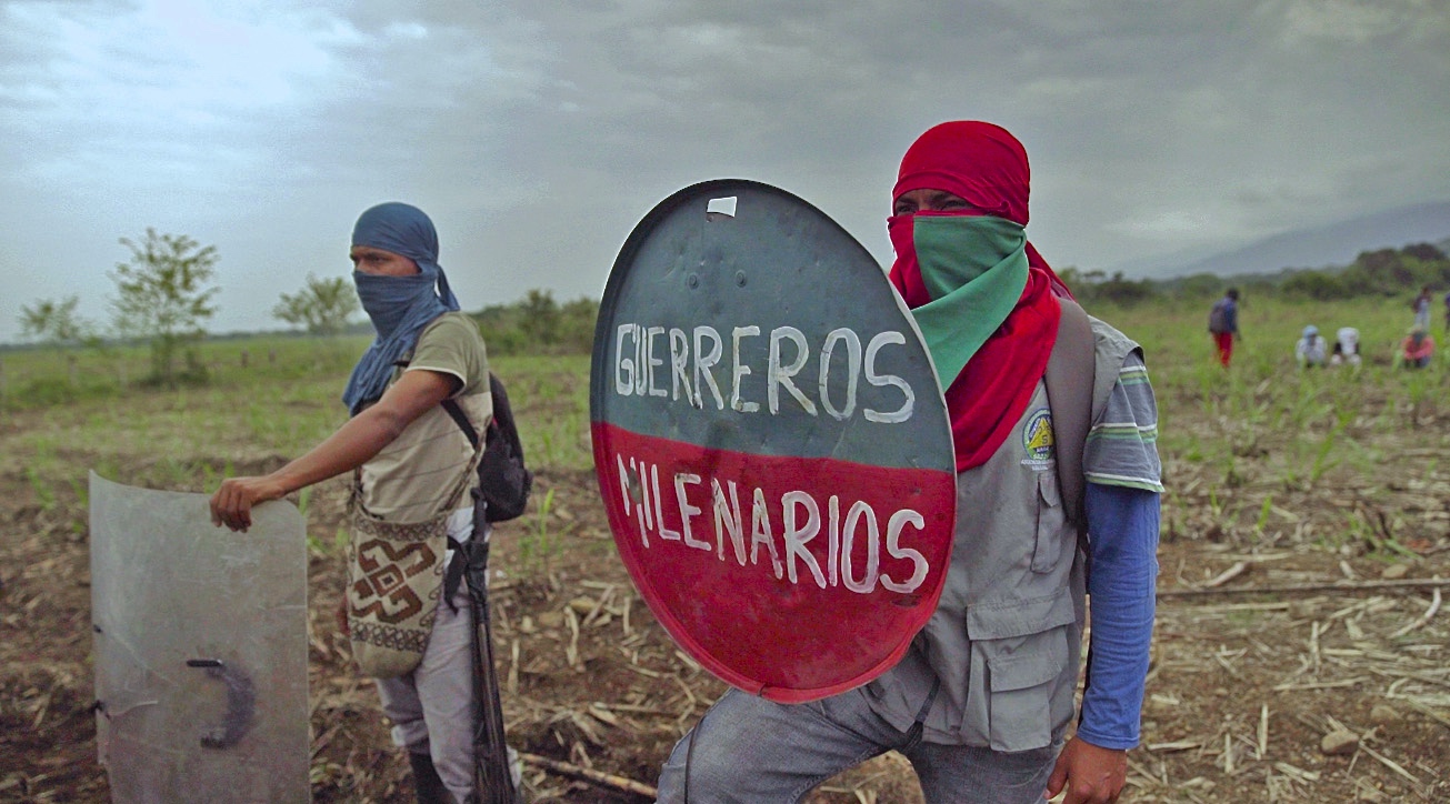 Guerreros Milenarios land defender with shield